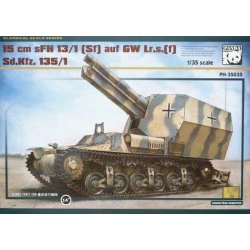 PANDA PH35035 1/35 15cm sIG sFH13/1 Auf GW LrS(f) Heavy Gun on SdKfz 1