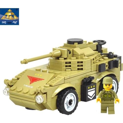The ghost of firepower classic military vehicles, armored car, building blocks, marine corps, army, brick-making toys
