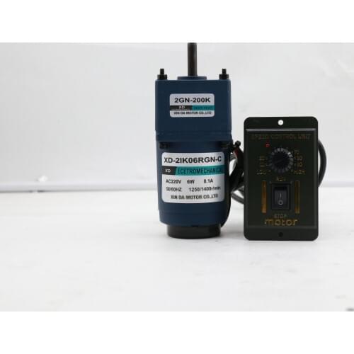 220V gear deceleration AC motor 6W slow torque can be positive and negative can speed motor small motor