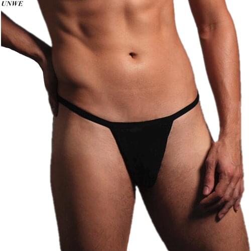 Sexy Thong for Men Gay Pouch Erotic Butt Bikini T-Back Man G-string Homme Sissy Underwear Simple Design 2020