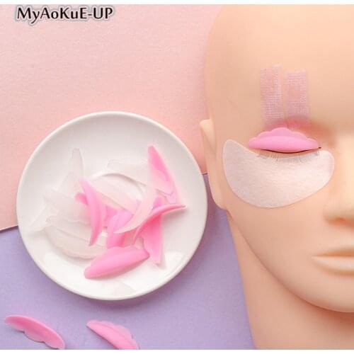 5 Pairs Eyelash Perming Pad Silicone Eyelashes Perming Curler Reusable Lash Lift Shield Pads For Perfect Lasting Eyelash Lifting