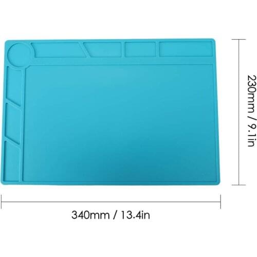 Heat-resistant Soldering Silicone Mat For Heat Gun BGA Soldering Station Insulation Pad Repair Tools Maintenance Platform Desk