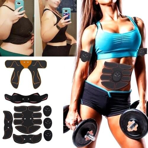 Electric Muscle Stimulator EMS Wireless Buttocks Hip Trainer Abdominal Stimulator Fitness Body Slimming Massager Unisex Newest