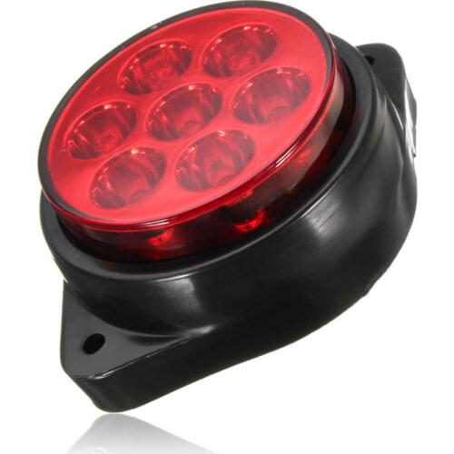 24v LED Round Side Marker Light Trailer Truck Turn Signal Light Indicator Lamp Rear Side Warning Red For Pickup Camping Lorry