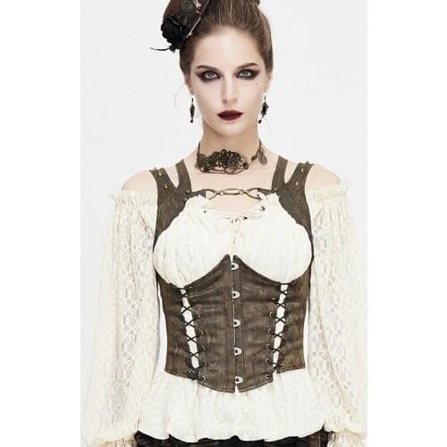 Spring Autumn New High Quality Sleeveless Tops Steampunk Vest Waistcoat Solid Women Motorcycle Vest