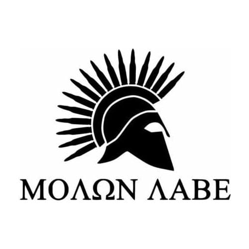 15.2CM*11CM MOLON LABE Sparta Personaily Vinyl Decal Car Sticker Black Silver C10-01021