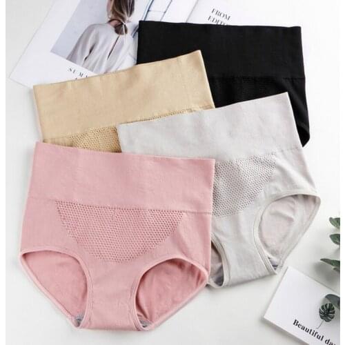 Explosion Models Womens Thread In The Waist Underwear Breathable Briefs Cotton Solid Color Manufacturers Wholesale