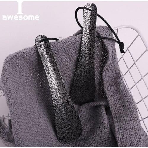 19cm 1 Pcs High quality Pratical Professional Durable Handle Stainless Steel Metal Shoe Horn Lifter Tool Shoespooner Shoehorn