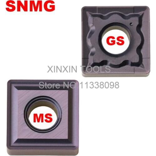 10pcs SNMG120408-MS/SNMG120408-GS carbide inserts CNC turning tool lathe cutter high quality machining insets