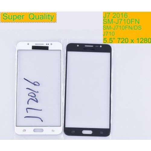10Pcs/lot For Samsung Galaxy J7 2016 J710 J710F J710FN Touch Screen Panel LCD Front Outer Glass Lens Replacement J710