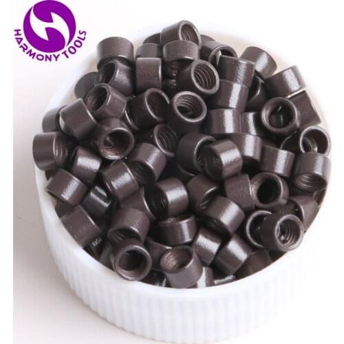 HARMONY 10000 Pieces 4.0mm Aluminum Screw Micro Links Tubes Micro Beads Rings for Stick Hair
