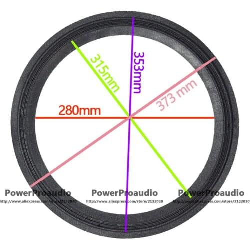 15 inch Repair woofer Cloth Surrounds For Speaker 373mm 353mm 315mm 280mm