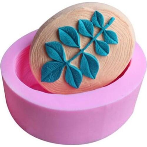 3D Leaves Chocolate Silicone Mold Fondant Cake Mould Ice Cube Biscuits Candy Molds Pastry Baking Cake Decoration Tools Soap Clay