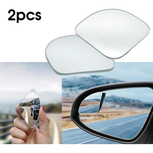 Car Adjustable Blind Spot Mirror Frameless HD Glass Angle Round Convex Parking Auxiliary Rear View Mirror Car Accessories 2PCS