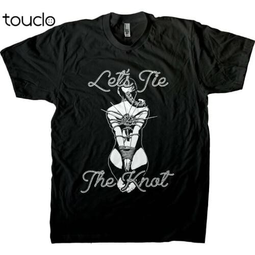 Lets Tie The Knot - BDSM Proposal Shibari Rope Bondage Kinbaku Mens T-Shirt