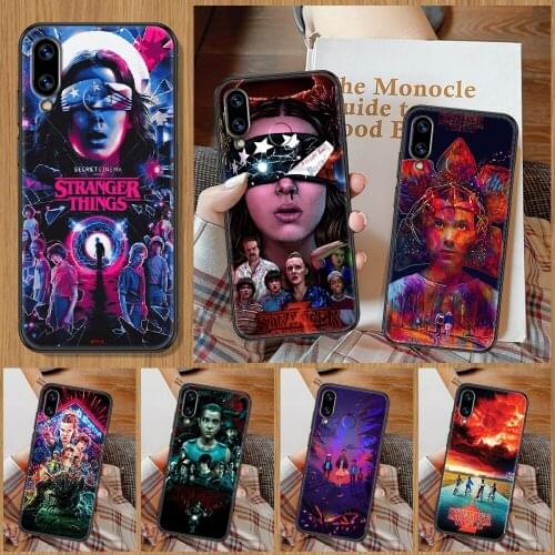 Stranger Things Phone Case For Huawei Honor 6A 7A 7C 8A 8X 8 9 9X 10 10i 20 Lite Pro black fashion coque pretty bumper luxury
