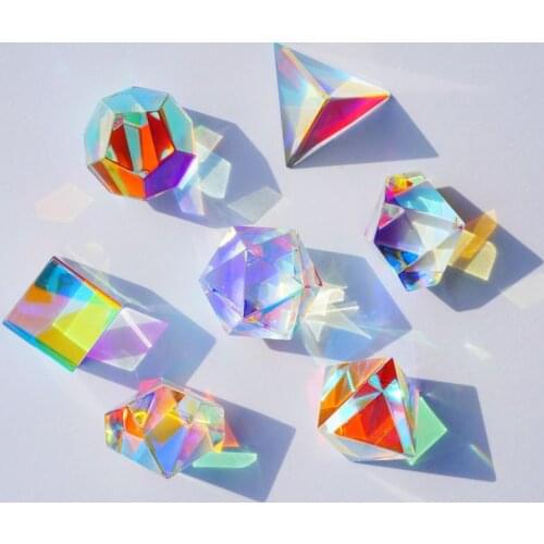 Cube Optical Prisma Photography with Hexahedral Prism Home Decoration Prism Glass Optical Cube Color Prism