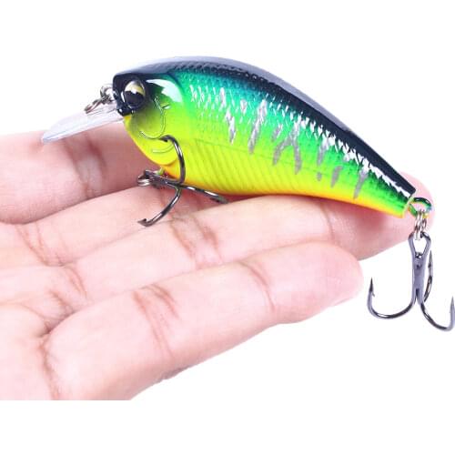 Hengjia 1pcs 7cm 9.5g Square Bill Crankbait Artificial Wobbler Shallow Diving Bait Fishing Lure for Bass