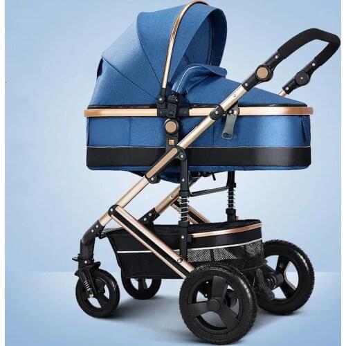 Baby stroller high landscape kinderwagen newborn stroller baby trolley double faced push parm baby carriage Newborn strollers