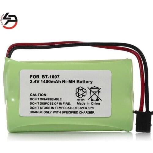 Laipuduo Ni-MH 1400mAh 2.4V 2pcs Rechargeable BT-1007 BT-1015 Cordless Phone Battery For Uniden BT904 BP904 BT1015 BBTY0460