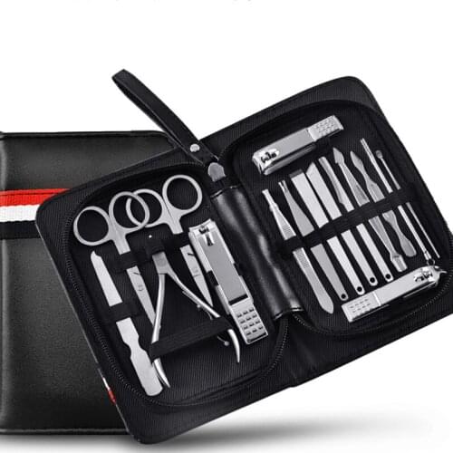 16pc High quality Nail cutter Pedicure Scissors Set Stainless Steel Eagle Hook Portable Manicure Nail Clipper Tool Set Makeup