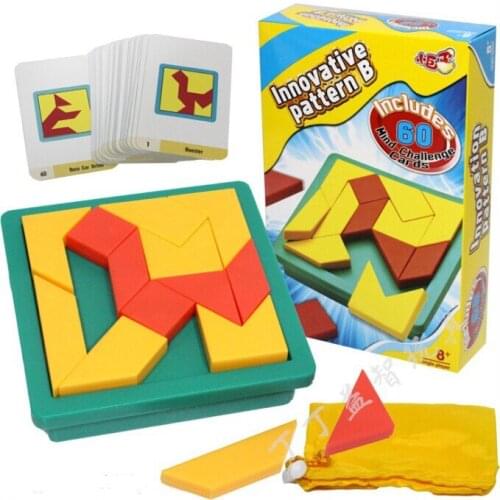 New Hot IQ Mind Tangram Puzzle Logic Brain teaser Kids Educational Game Gift for Children