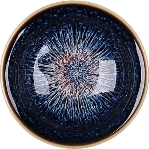 New 1pcs Jingdezhen Heaven Eyes Tea Red Glaze Chinese Porcelain Traditional Skill Gentle Teacup Tea Set Bowl Drinkware