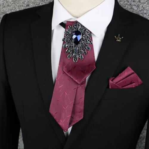 New Free Shipping 2016 fashion casual Mens male man Headwear style high-grade diamond business dress all-match Metrosexual tie
