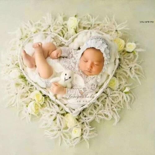 Baby Newborn Photography Props Doll Studio Photo Props Newborn Knitted Rabbit Toy Animal Filler Stuffer