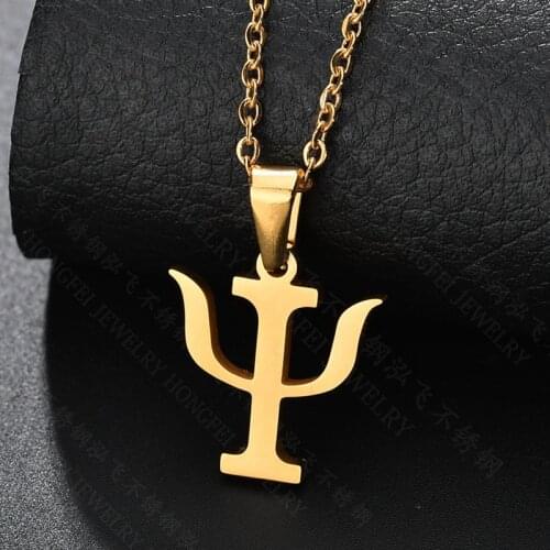 Couple Surprise Gift Creative Psychology Psi Symbol Stainless Steel Pendant Gift