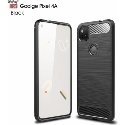 Anti-knock Case sFor Google Pixel 4A Case Soft TPU Brushed Case For Google Pixel 4A Phone Fundas Coque for Google Pixel 4A 5.81"
