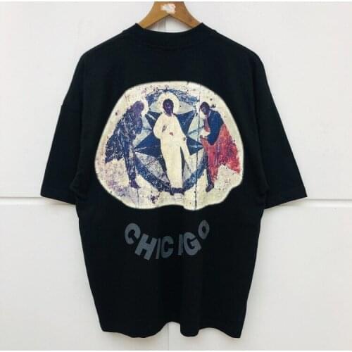 Luxury 2020 Men New Jesus is King Chicago T Shirts T-Shirt Hip Hop Skateboard Street Cotton T-Shirts Tee Top kenye S-XXL #N221