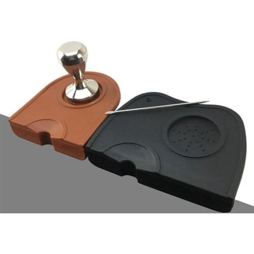 Manual Coffee Espresso Tamper corner Pad Multi-function Thicken Anti-skid Wear Resistance Coffee Silicone Mat Kitchen