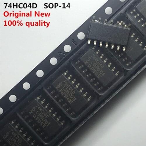 20 pcs/lot 74HC04D SOP-14 74HC04 Hex inverter 100% new imported original 100% quality