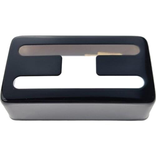 Mini Metal H-type Hole Pickups Cover Replacement for Electric Guitar Black 70x38mm