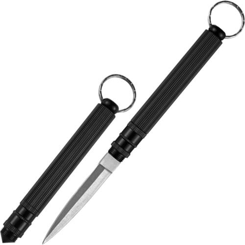 Outdoor self-defense key knife aluminum alloy tea knife pry tea creative detachable knife field portable carving knife