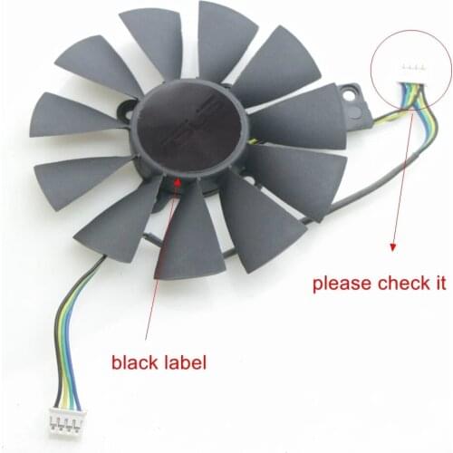 T129215SU 12V 0.5A 87mm VGA Fan For ASUS GTX1050TI GTX1060 GTX1070 RX480 Graphics Card Cooler Cooling Fan