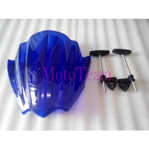 Now For Yamaha FZ6 Fazer S2 2004-2009 XJ6 Diversion XJ6N 2009-2015 Motorcycle Windshield Windscreen With 7/8" Or 1" Handlebar