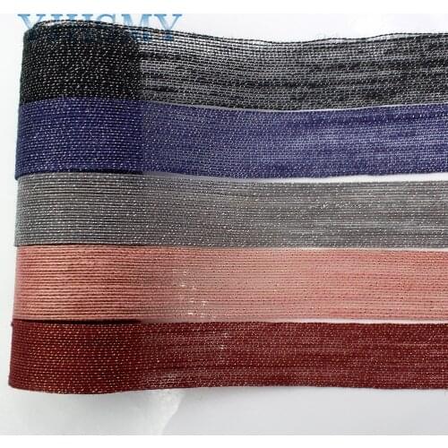 YJHSMY I-181103-80,5yards/lot,38mm linen shiny ribbon DIY handmade bow headdress gift wrap birthday wedding decoration