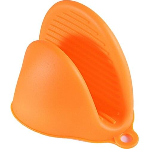 1 Pair Heat Resistant Non-slip Practical Convenient Stylish Multifunctional Oven BBQ Mitts Silicone Cooking Baking Gloves