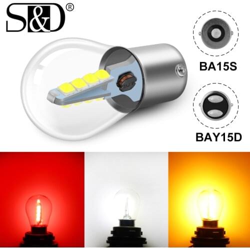 1pc 1156 BA15S P21W 1157 BAY15D P21/5W R5W R10W Led Bulb Turn Signal Bulb Tail Parking Reverse Lamp Auto White Red Yellow 12V