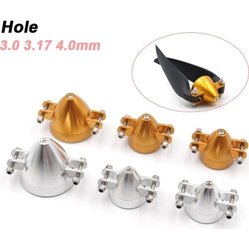 1PC CNC Aluminum Alloy Folding Propeller Spinner 3.0mm 3.17mm 4.0mm Motor Mount Hole for RC Fixed Wing Aircraft Aeromodelling