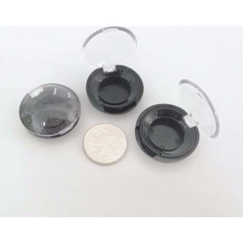 100 pcs/lot empty plastic 1g eyeshadow case dia 19mm, small sample size eyeshadow case