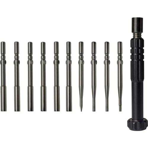 11Pcs/Set Tune Up Carburetor Adjusting Screwdriver Tool Kit Pac Man Double D Spline Type Tool Kit