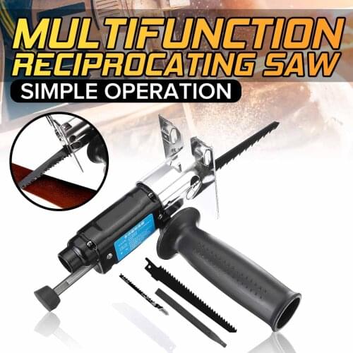 13Pcs/Set Multifunction Reciprocating Saw Attachment Drill Adapter Change Electric Drill Into Jig Saw Reciprocating Saw File