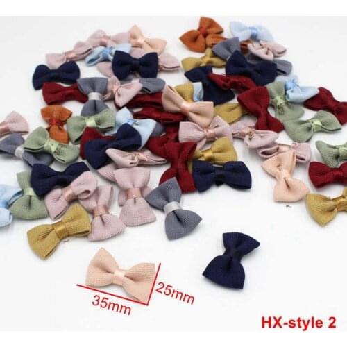 30pcs/lot Cloth Bow-Knot Mini Rosette for Home Wedding Party Cloth Cake Clothing Decoration Scrapbooking DIY Crafts Supplies