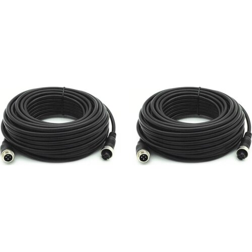 5M & 10M Video Extension Cable for Truck RV Trailer Car Reverse Rear View Parking Camera - Pack of 2