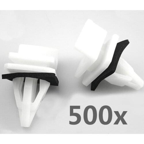 500 pcs / per Rocker Panel Moulding Clip 91513-SM4-000 For Accord 91+ sealer Plastic Clips Car Auto Fasteners 91513SM4000