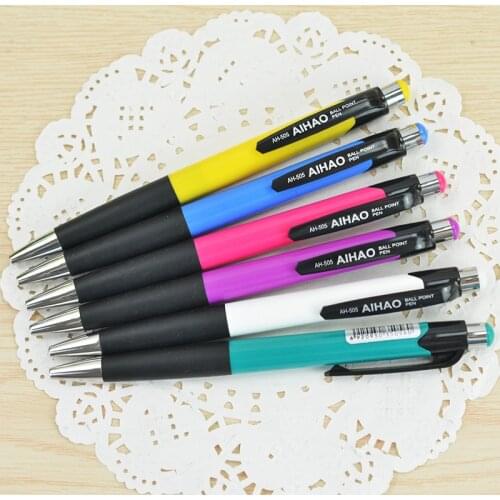 6pcs Fine Office School High Quality Ballpoint Pen 0.7mm Blue Color Gel Ink for Writing Testing Study Work Stationery H6269