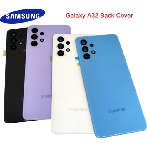 A32 Samsung Galaxy A32 Back Battery Cover Rear Door Housing Cover Replacement For Galaxy A 32 A325 Phone Case With Camera Lens